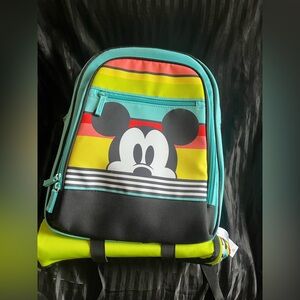 Mickey Mouse Picnic Backpack - Multicolor with Waterproof Blanket on Bottom